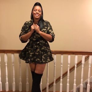 Camouflage Sequin Jacket